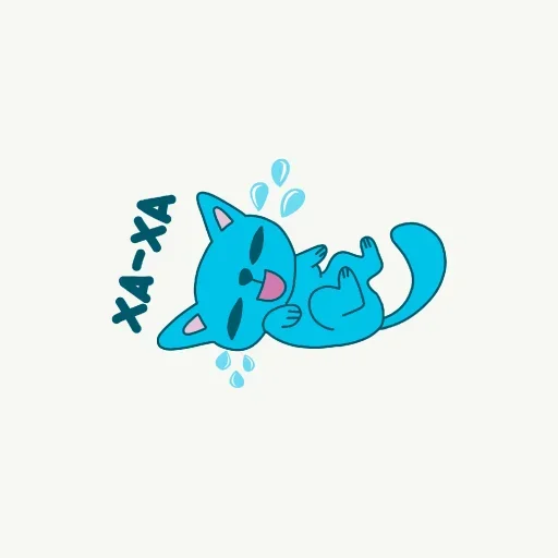 Стикер Telegram «Голубой Котёнок» 🤪