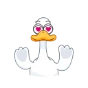 Эмодзи goose emoji 💋