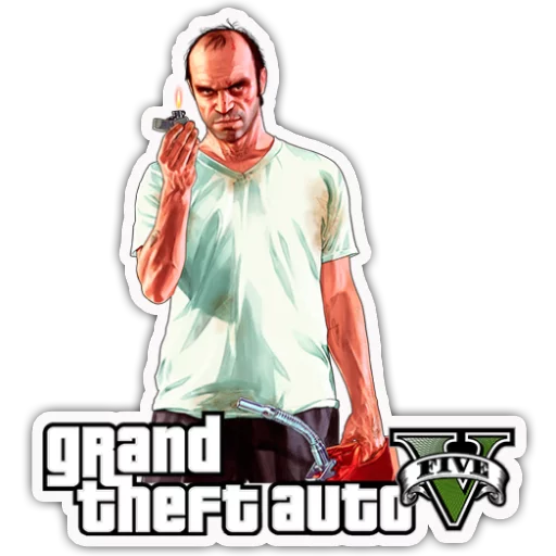 Стикер Telegram «Grand Theft Auto - S4T.tv» ️