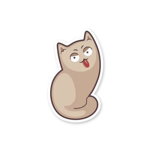 Telegram Sticker «Gray Kitten» 😃