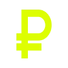 Кислотно зеленый алфавит emoji 💲