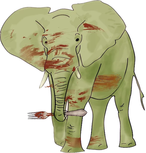 Green Elephant (chistigovno.ru) stiker 🐘