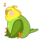 Зелёный Птенчик emoji 😴