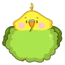 Емодзі Зелёный Птенчик  🥺