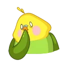 Емодзі Зелёный Птенчик 