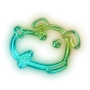 Telegram emoji Green neon 