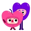 Telegram emoji Hearty Hearts 