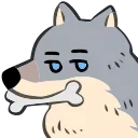 Wolf emoji 🦴