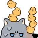 Wolf emoji 🐤