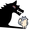 Wolf emoji 🐺