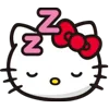 Hello Kitty emoji 😴