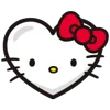 Hello Kitty emoji ❤️