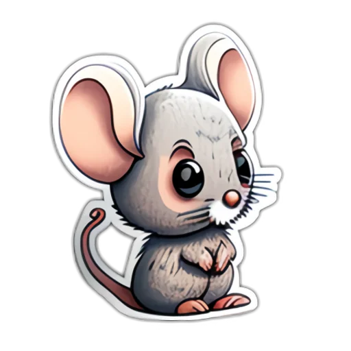 Telegram Sticker «Neural mouse» 🥺
