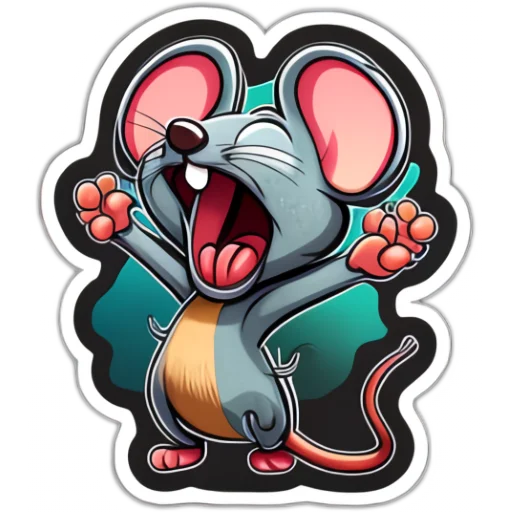 Neural mouse sticker 🥱
