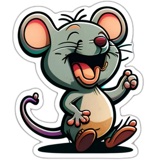 Стикер Neural mouse 😂