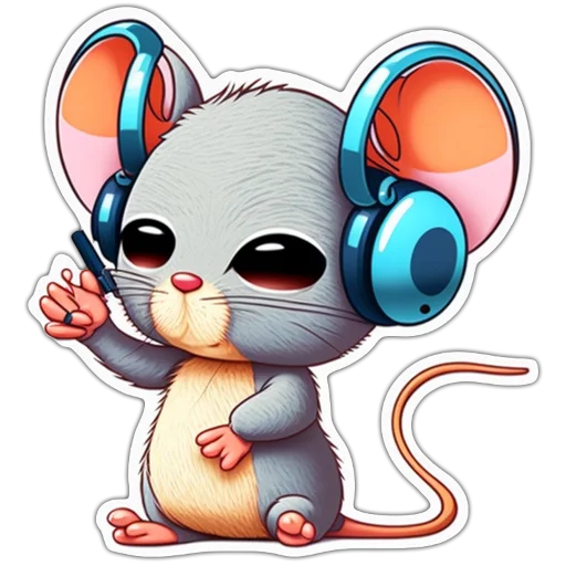 Neural mouse stiker 🎧