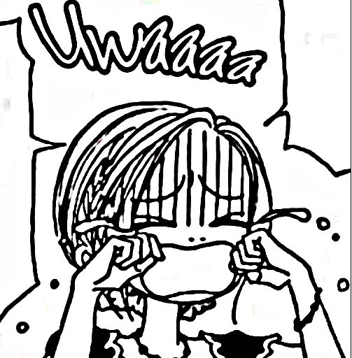 Hachi Manga emoji 😭