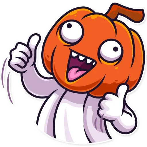 Стикер Telegram «Halloween Ghost» 😚