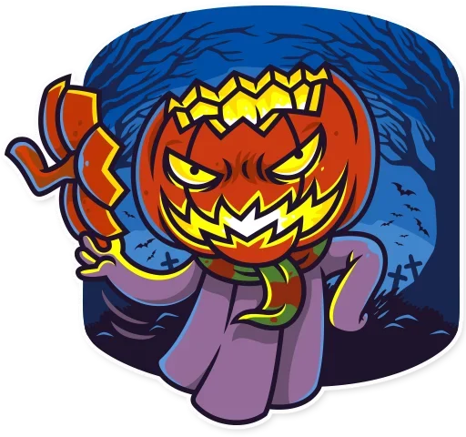 Стикер Telegram «Halloween Ghost» 😚