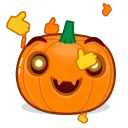 Telegram emoji Halloween Pumpkin