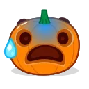 Halloween Pumpkin emoji 😨
