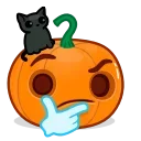 Halloween Pumpkin emoji 🤔