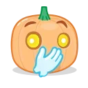 Емодзі Halloween Pumpkin 😐