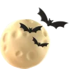 3Д Хеллоуин  emoji 🌝