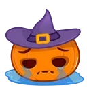 Halloween Pumpkin emoji 😭