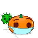Емодзі Halloween Pumpkin 🦠