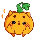 pumpkin emoji 🫤