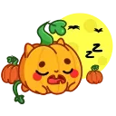 pumpkin  sticker 😴