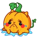 pumpkin emoji 😢