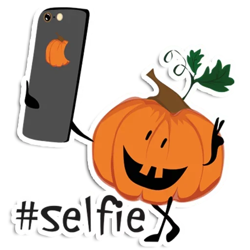 Telegram stickers Halloween pumpkins