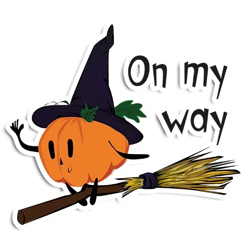 Стикер Telegram «Halloween pumpkins» ?