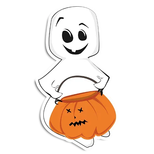 Стикер Telegram «Halloween pumpkins» ?