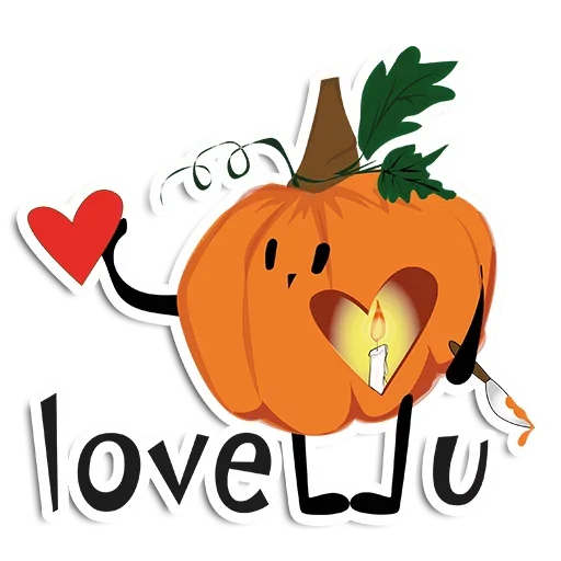 Halloween pumpkins stiker 😚