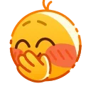 Hand Drawn Emoji sticker 🤭