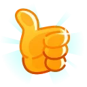 Hand Drawn Emoji sticker 👍