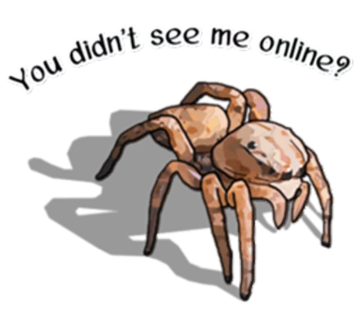Telegram Sticker «Handsome Spider» 😐