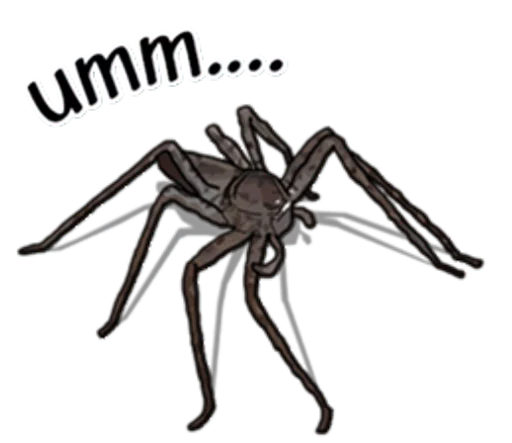 Telegram Sticker «Handsome Spider» 🤔