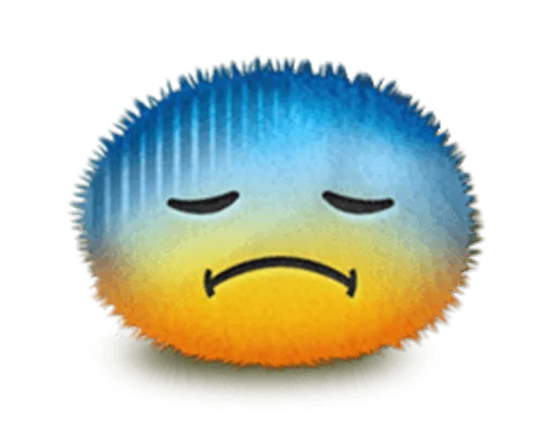 Telegram stiker «Handy Emoji» 😰