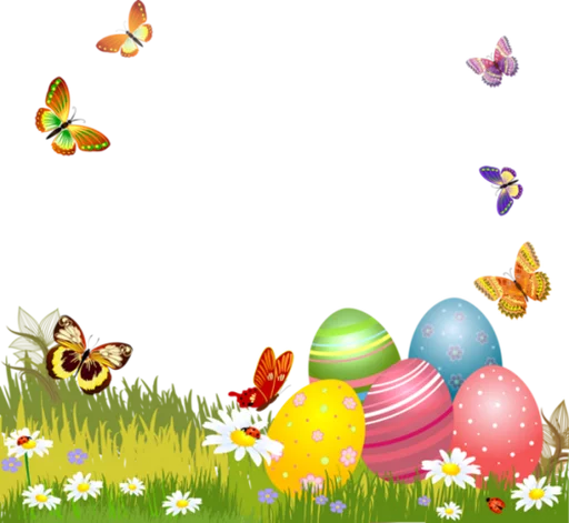 Telegram Sticker «Happy Easter» 🎗