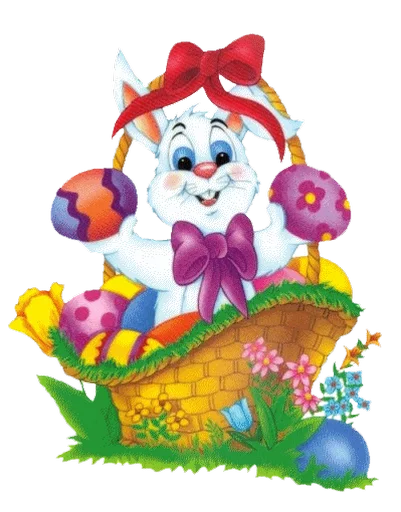 Telegram Sticker «Happy Easter» 🐇