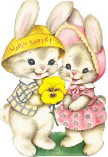 Стікер Telegram «Happy Easter» 🐇