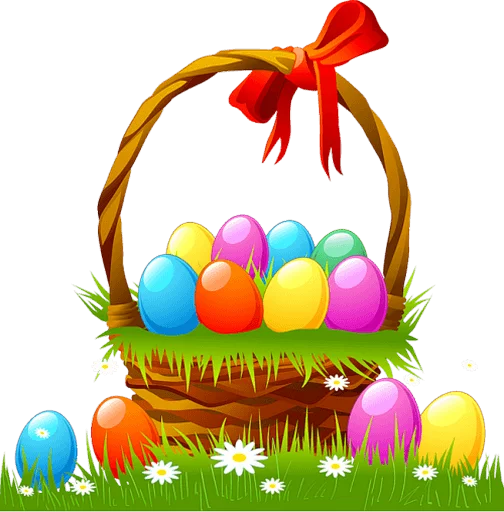 Telegram stiker «Happy Easter» 🎗