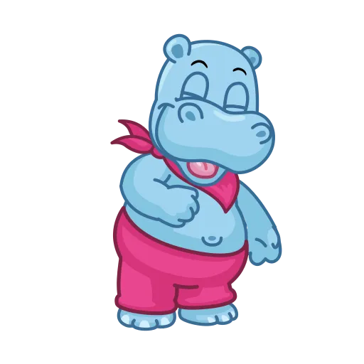 Стікер Happy Hippos 😂