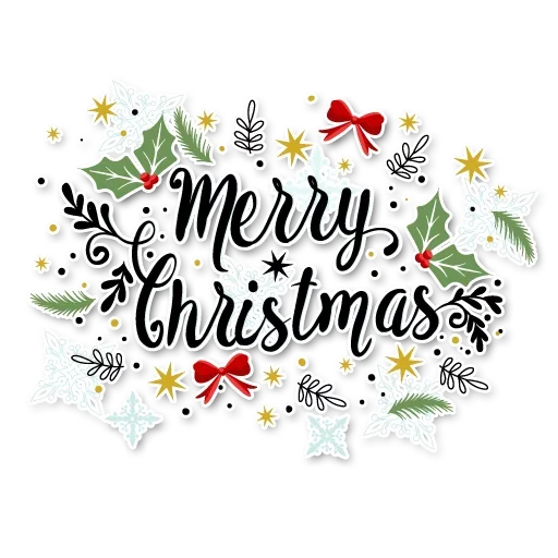 Happy Merry Christmas stiker ⛄