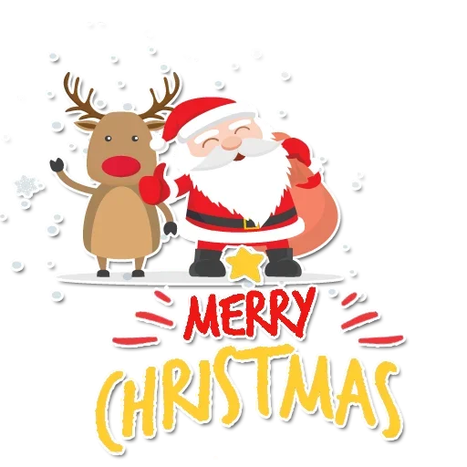 Happy Merry Christmas stiker ⛄