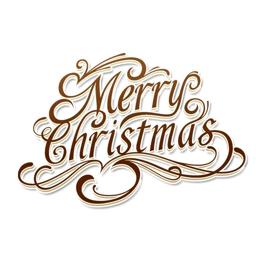Стикер Telegram «Happy Merry Christmas» ❄